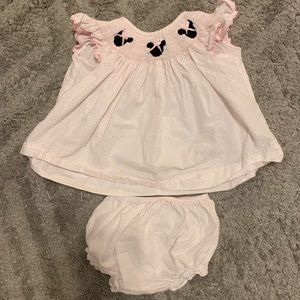 Minnie Mouse smocked outfit